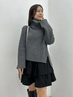 スナイデル　【USAGI ONLINE限定】フリルスカートニットコンビセット