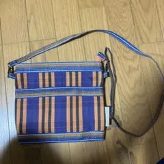 MALAIKA ショルダーバッグ 紫とオレンジ