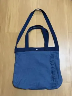 モノコムサ　２WAY トートバッグ　ブルー