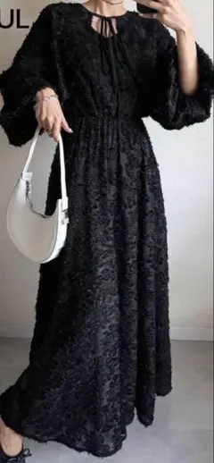 FRIFUL SHEIN ブラック ワンピース Lサイズ　新品　披露宴　結婚式のサムネイル