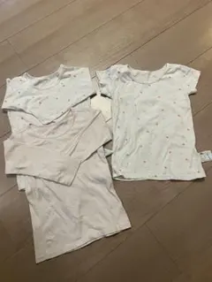 ユニクロ肌着 3枚セット サイズ100 ピンク系