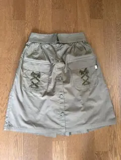 KUMIKYOKU 170サイズ オリーブ色キュロットスカート