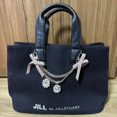 JILL BY JILLSTUART ジュエルリボントート ブラック　A4