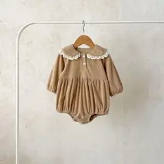 コーデュロイフリル襟ロンパース サイズ(66cm)