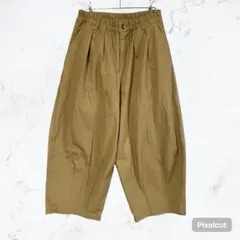 J617 クラウドナイン 綿100% バルーンパンツ イエローベージュ M〜L