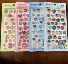 たまごっち　　ボンボンドロップシール　　3Dシール　立体シール　4枚セット