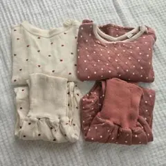 80cm 長袖 パジャマセット 女の子