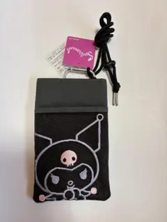 【新品・未使用】クロミちゃん サンリオ キャラクターポーチ グレー 黒