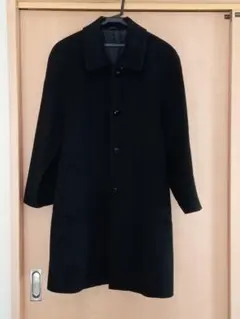 超希少✨美品 ロイヤルカシミヤ100% ダブルチェスター ロングコート L 黒 ZEGNA チェスターコート ダブル ロング カシミヤ100％ 黒