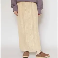 kahikoリケコットンニットスカートのサムネイル