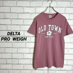 DELTA PRO WEIGH アーチロゴTシャツ ハイビスカス　アメカジ