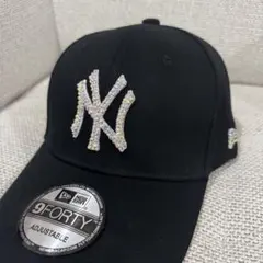 NewEra ニューエラ ブラックキャップ ストーン デコ - メルカリ