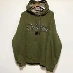 アメリカ古着　Cabelas カベラス プルオーバー　パーカー　ビッグサイズ