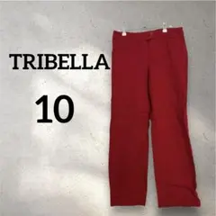 TRIBELLA 【10】カジュアルパンツ レッド 赤