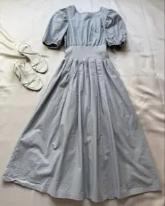 tocco closet ウエストマークフレアワンピース半袖