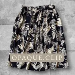 OPAQUE.CLIP ボタニカル柄 フレアスカート　Mのサムネイル