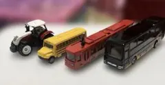 ドイツ　siku ダイキャストミニカー　4台　トラクター　スクールバス　ジクのサムネイル