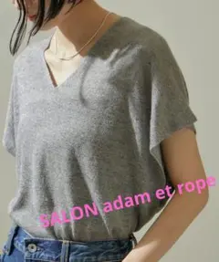 美品 SALON adam et rope リネン半袖のサムネイル
