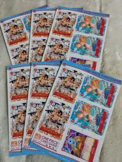 ワンピースカード　ミニカード　最強ジャンプ5月号付録　6セット