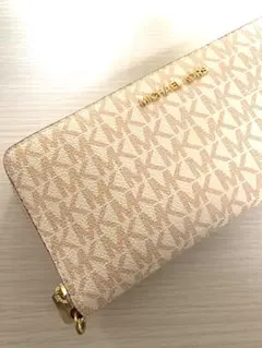 MICHAEL KORS 長財布 ロゴ ピンク
