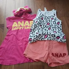 ANAP Kids ワンピース トップス ズボン 3点セット