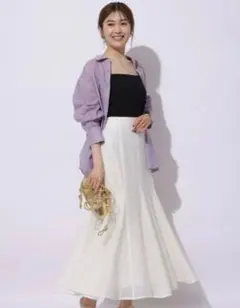 【新品】【値下げしました】アプワイザーリッシェ メッシュマーメイドスカート