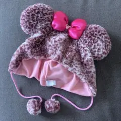 ディズニーヒョウ柄ピンクファンキャップ