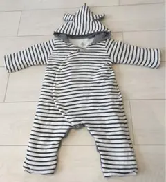 プチバトー カバーオール　ロンパース 6m/67cm