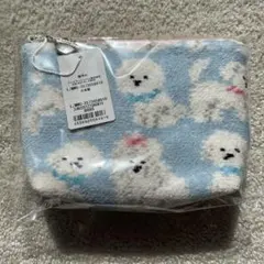 FEILER WEB限定モフモフワンチャン舟形ポーチM