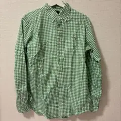 Ralph Laurenラルフローレン クラシックフィット チェックシャツ 緑系