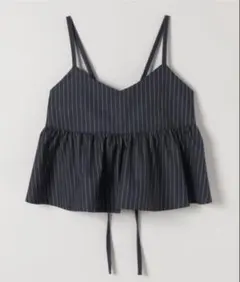 jeanasis(ジーナシス)＊バックリボンギャザーキャミ＊新品タグ付きネイビーのサムネイル