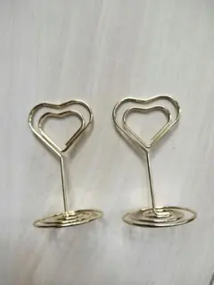 【20個セット】テーブルナンバー スタンド　ペーパースタンド ゴールド