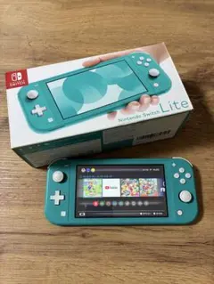【ジャンク・画面乱れ】NintendoSwitchLite ターコイズ（箱あり）
