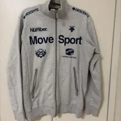 DESCENTE Move Sport Number ジャージ グレー