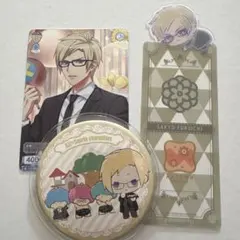 A3！　サンリオ　缶バッジ　カード　しおり　古市左京