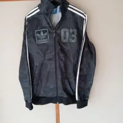 adidas 03プリント ジャージ ブラック UK L