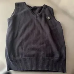 COMME CA ISM ネイビー Vネック ベスト