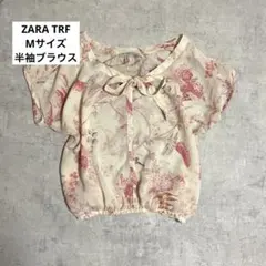 【最終価格】ZARA TRF 半袖シャツ ブラウス エスニック柄 Mサイズのサムネイル
