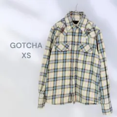 GOTCHA チェックシャツ　小さいサイズ　カジュアル　春秋　羽織りにのサムネイル