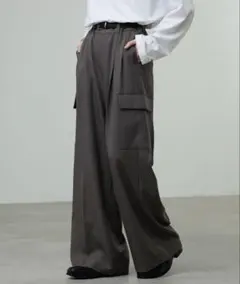 CALLNE カルネ　2タックワイドストレートカーゴパンツのサムネイル
