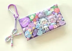 ♥️No.16 ガチャ詰めポーチ　ガールズ系　紫