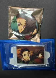 鬼滅の刃 無限城編 ものがたる背中缶バッジ 水の呼吸ミニアクスタ 炭治郎 義勇