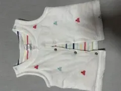 未使用 GAP ベビーベスト12-18m くま柄 ボーダー
