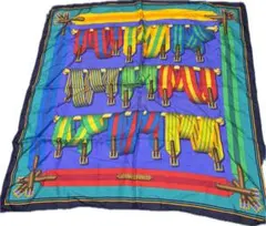 エルメス HERMES スカーフ カレ90シルク Les Sangles