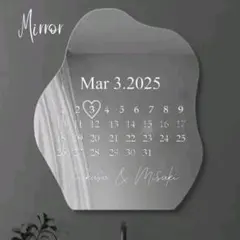 ウェルカムボード カレンダー♡B5ウェルカムスペースミラーステッカーウェディング