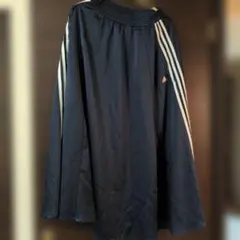 adidas 3本ライン ネイビーフレアスカート M
