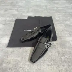 新品未使用　SAINT LAURENT PARIS エナメル　レザー　ブーツのサムネイル