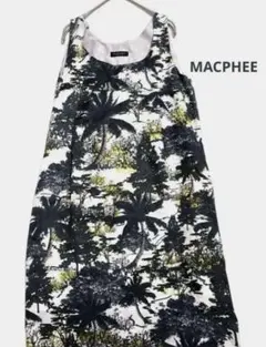 MACPHEE マカフィー　ヤシの木・ボタニカル総柄 ノースリーブワンピースのサムネイル