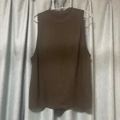 ルルレモン lululemon モックネック タンクトップ カーキ ヨガウェア