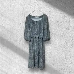 MICHEL KLEIN ペイズリー柄ワンピース 38(M/9号)
